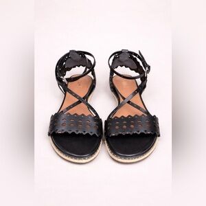 Alaia Black Cutout Sandals